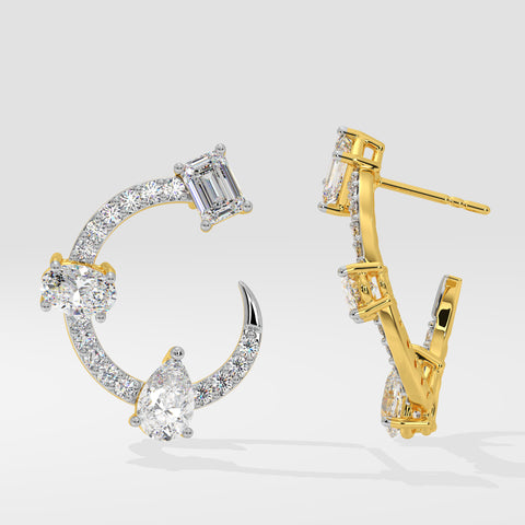 18k Real Diamond Earring JGS-2106-00885 – Jewelegance